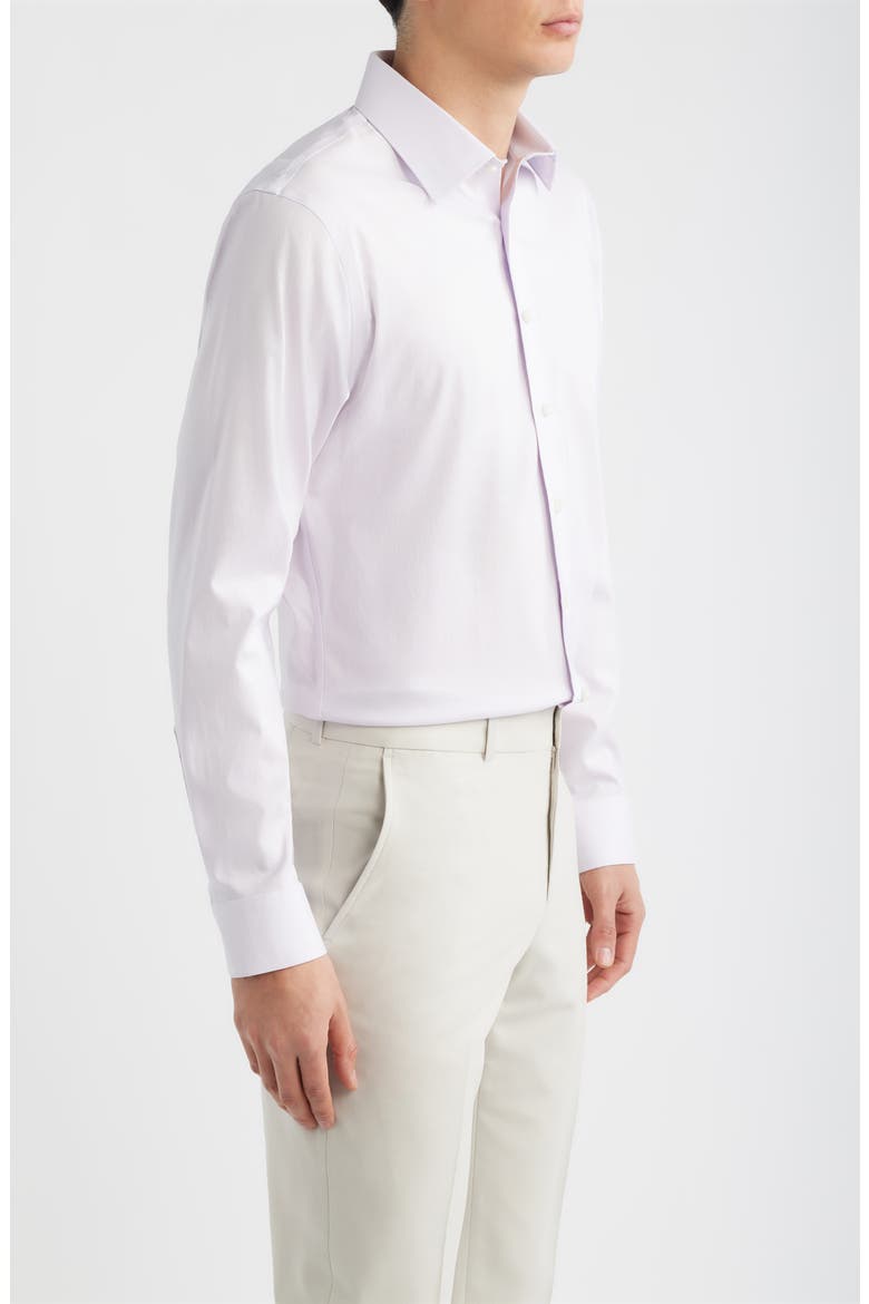 Trim Fit Premium Performance Dress Shirt, Alternate, color, PURPLE RIVERTON DOBBY