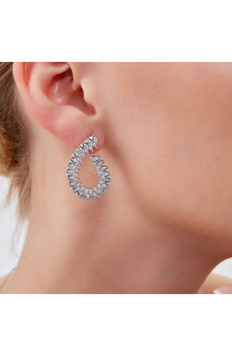 Spero London Chunky Spiral Helix Sterling Silver Earrings, Alternate, color, Silver