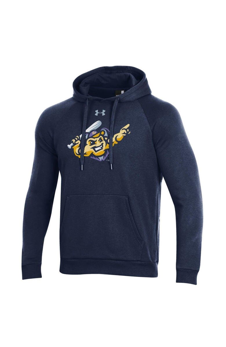 Under Armour Men's Under Armour Navy Fort Myers Mighty Mussels Pullover Hoodie, Main, color,