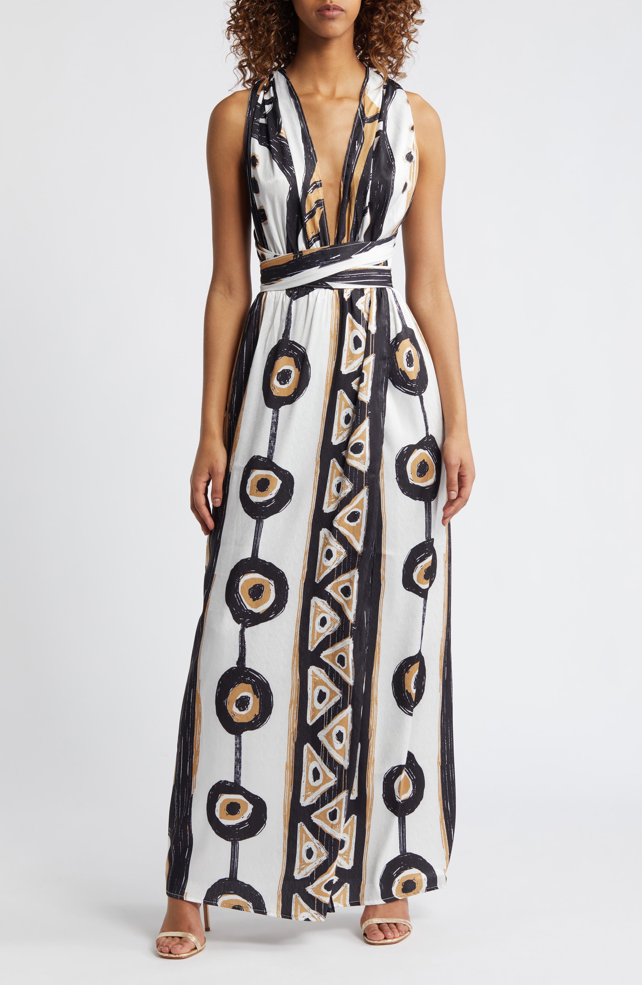 DIARRABLU Mailys Halter Neck Wrap Dress (Women)