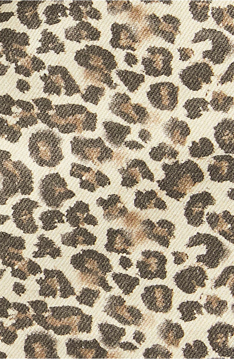 Free People Bailey Print Denim Miniskirt, Alternate, color, 