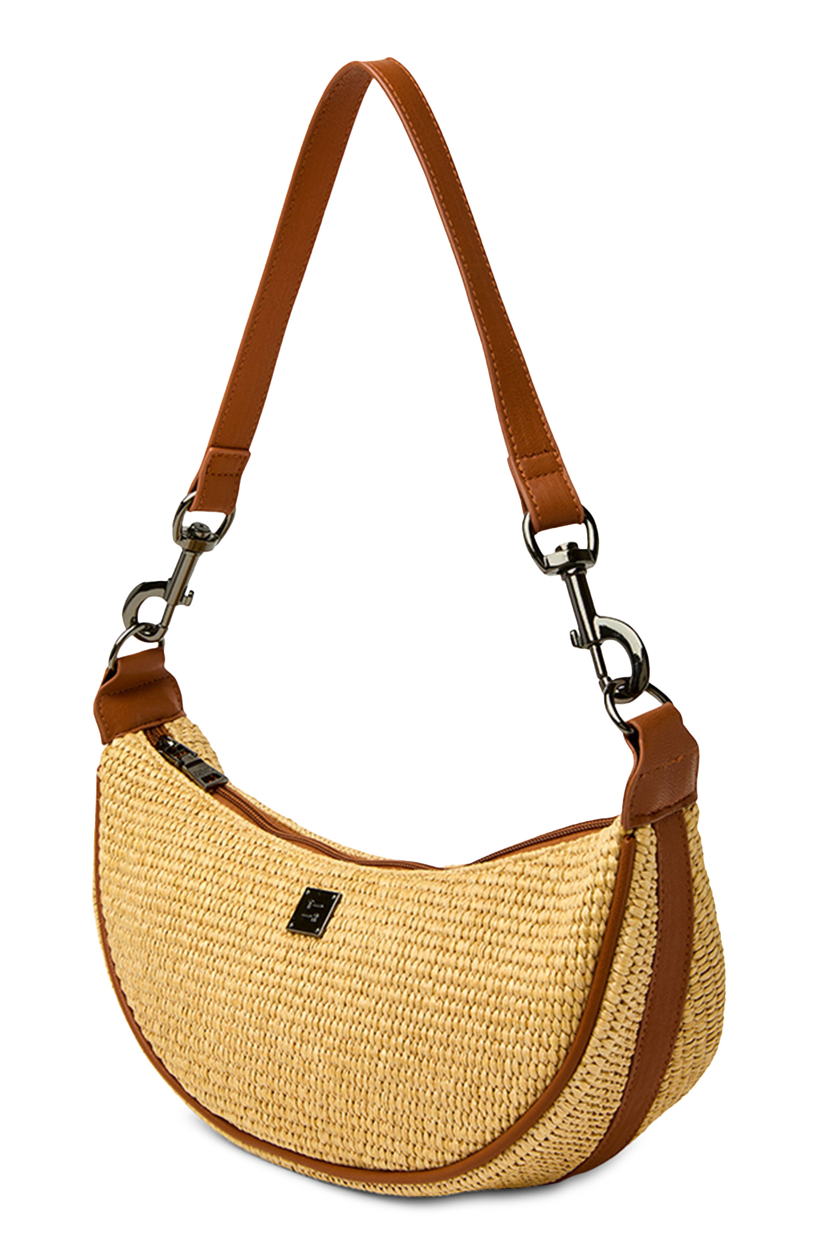 THINK ROYLN Moonlighting Raffia Shoulder Bag, Alternate, color, 