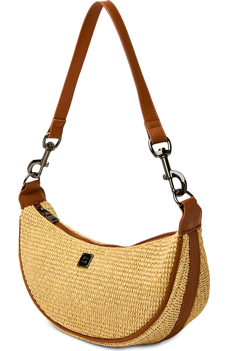 THINK ROYLN Moonlighting Raffia Shoulder Bag, Alternate, color,