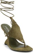 Jeffrey Campbell Pachouli Ankle Wrap Wedge Sandal