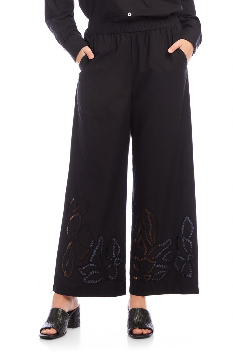 Karen Kane Cutout Embroidery Pants, Main, color,
