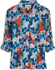 Seasalt Cornwall Larissa Floral Organic Cotton Button-Up Shirt