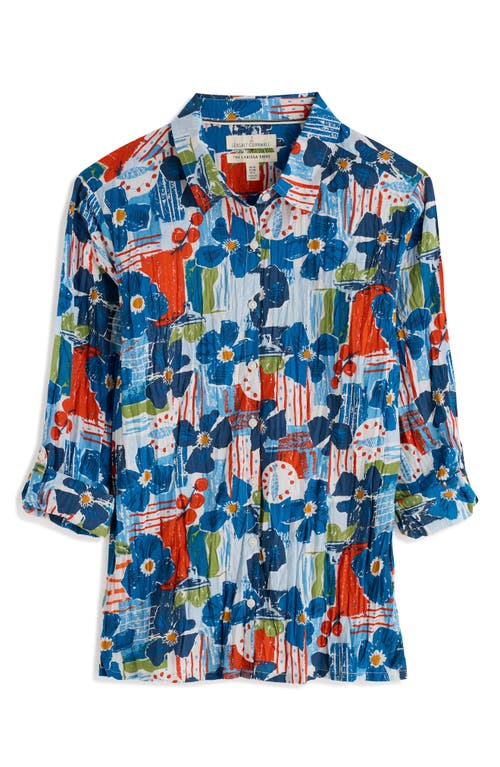Seasalt Cornwall Larissa Floral Organic Cotton Button-up Shirt In Multi