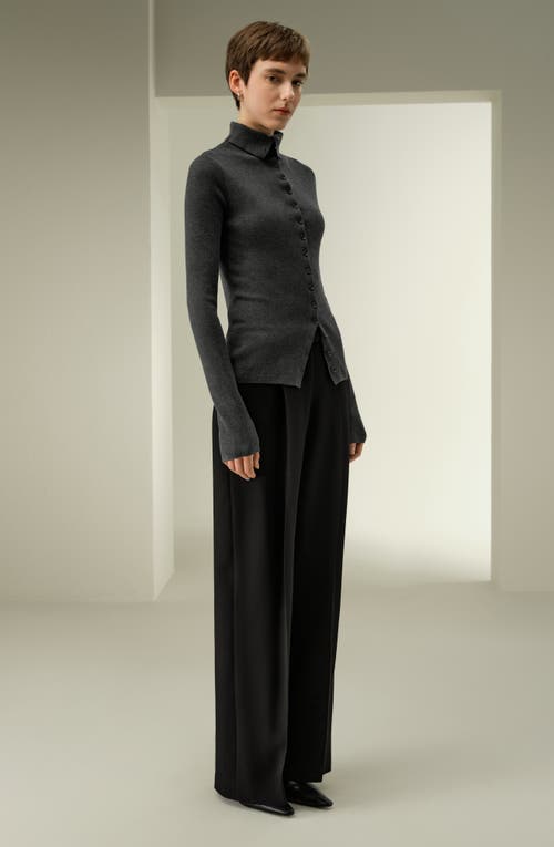Lilysilk Slim Fit Silk Cashmere Sweater In Green