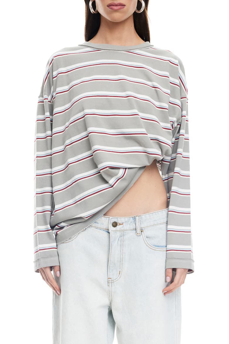 Horizon Stripe Top, Main, color, ASH STRIPE