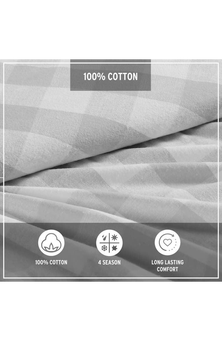 Eddie Bauer Lakehouse Plaid Sheet Set, Alternate, color, Dark Grey