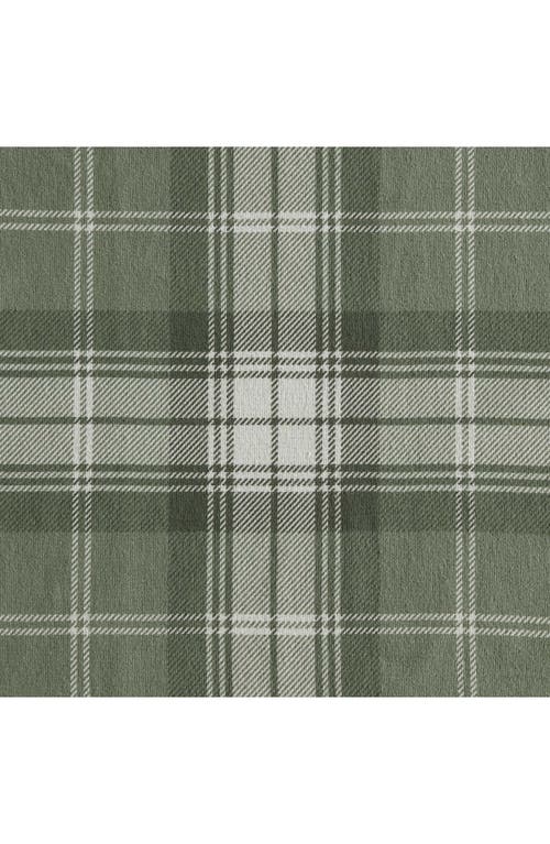 Eddie Bauer Heartland Plaid Print Flannel Sheet Set In Green