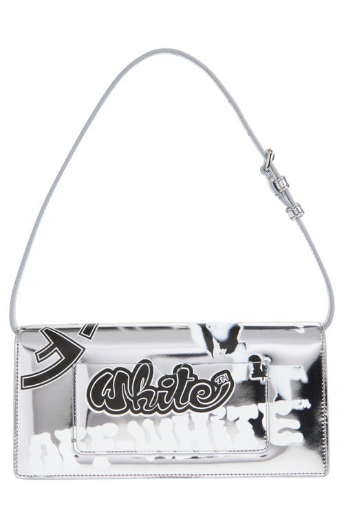 Off-white Silver Jitney 1.0 Shoulder Bag In Silver - Black