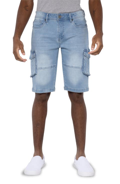 Denim Cargo Shorts