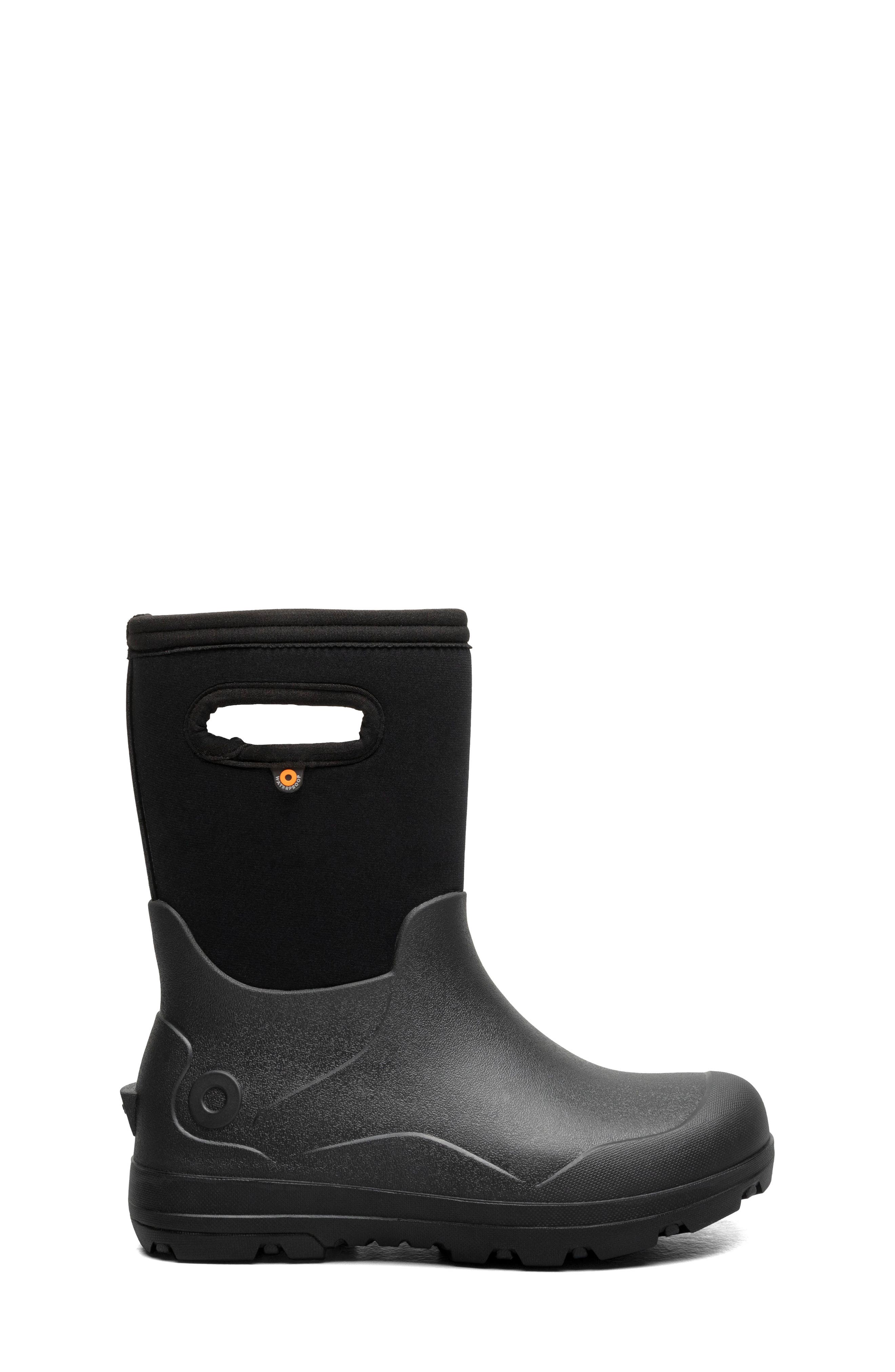 Bogs Kids
 York Seamless Waterproof Insulated Boot, Alternate, color, Black