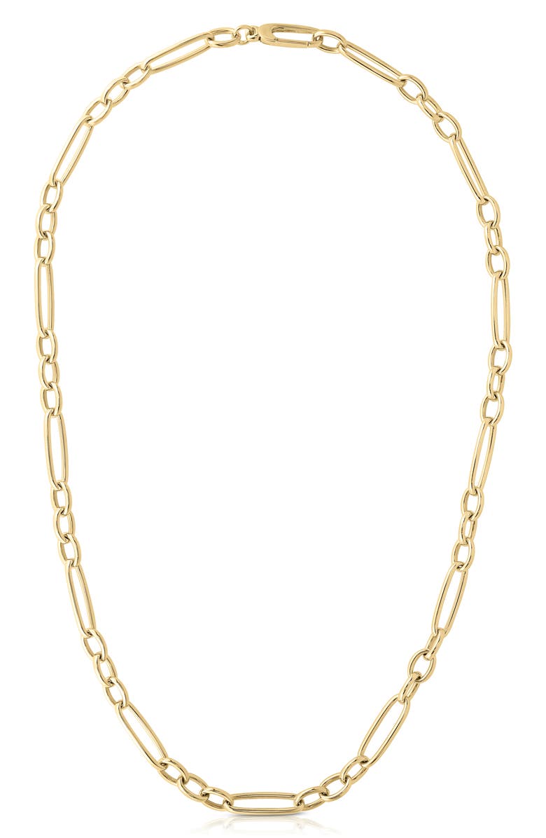 Roberto Coin Alternating Oval Link Necklace, Main, color, 