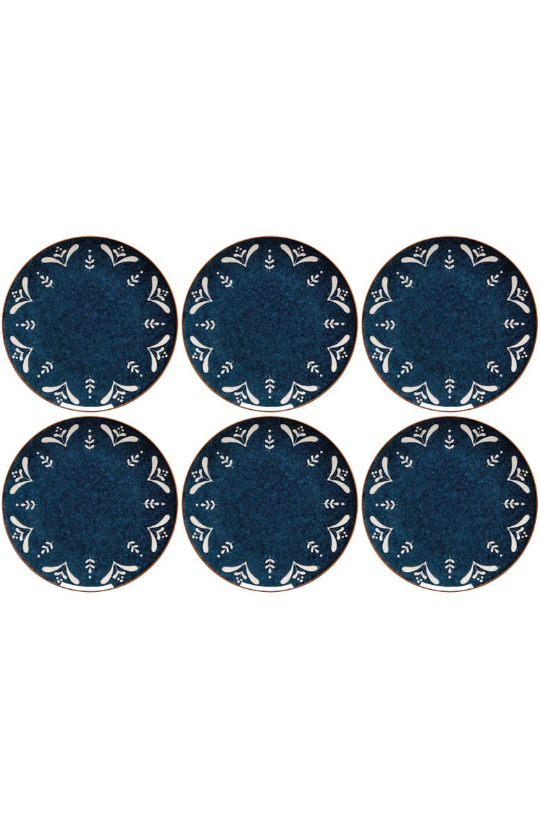 Danica Brands Nightbloom Dinner Plate, Main, color, Blue