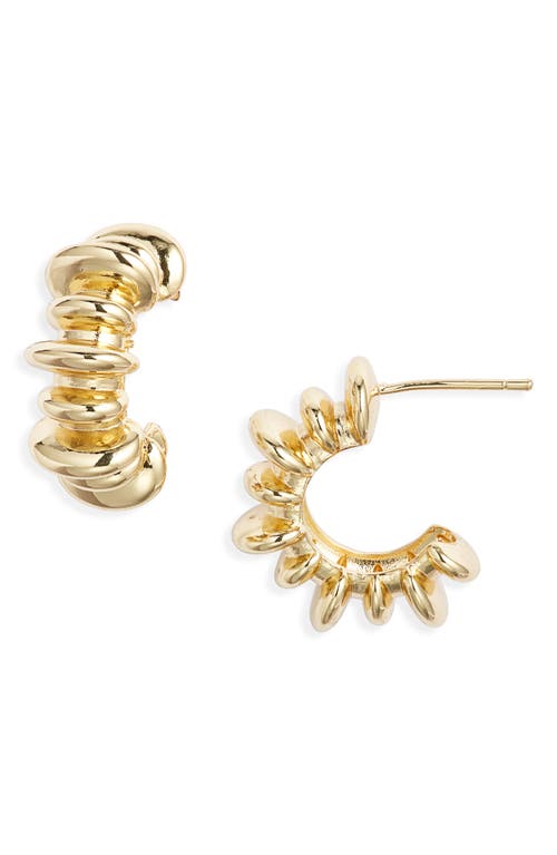 Set & Stones Revy Hoop Earrings in Gold 