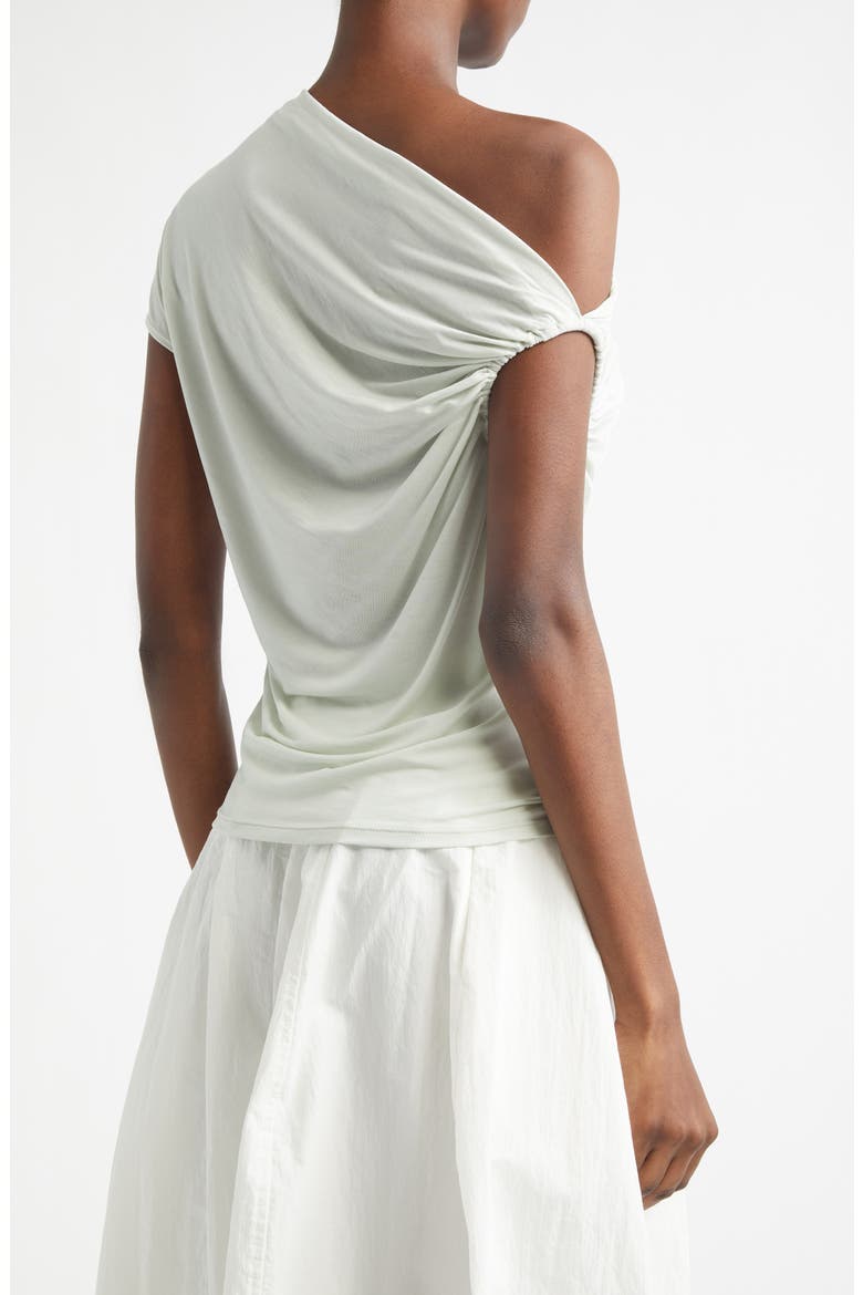 Halle One-Shoulder Top, Alternate, color, PALE MINT