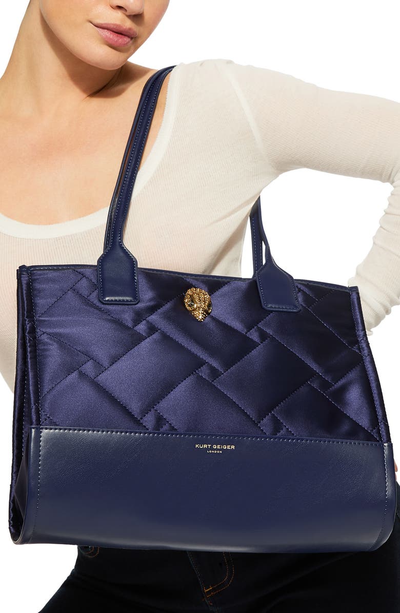 Kurt Geiger London Small Quilted Shopper Bag, Alternate, color,