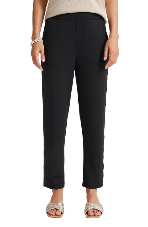 Palm Voyage Satin Trim Pants