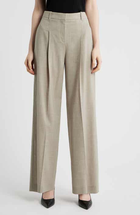 Tiana Virgin Wool Wide Leg Pants