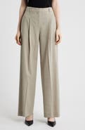 BOSS Tiana Virgin Wool Wide Leg Pants