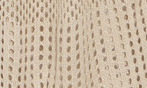 Dr2 By Daniel Rainn Pointelle Open Weave Vest In Natural