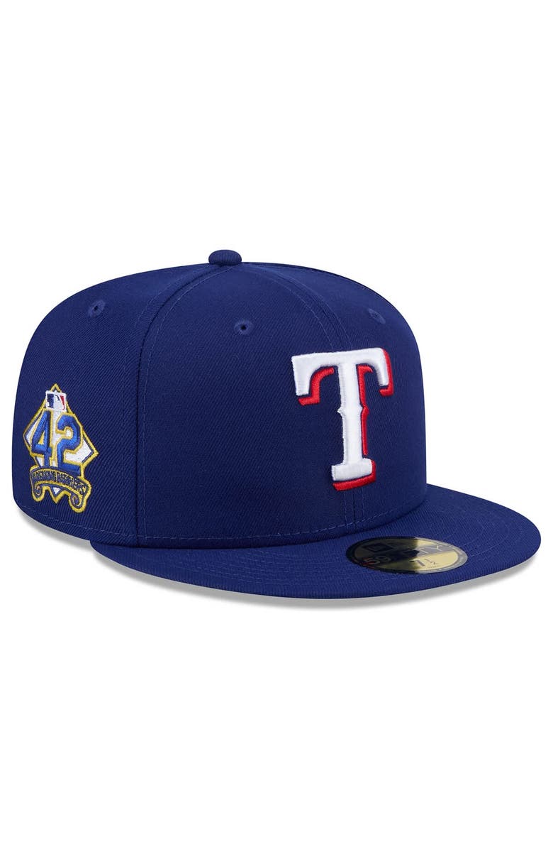 New Era Men's New Era  Royal Texas Rangers 2025 Jackie Robinson Day 59FIFTY Fitted Hat, Alternate, color, 