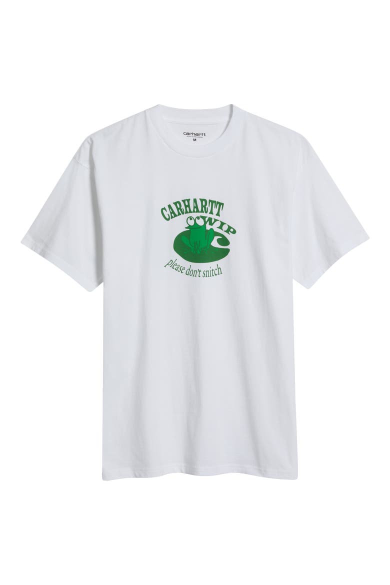 Don't Snitch Organic Cotton T-Shirt, Main, color, WHITE