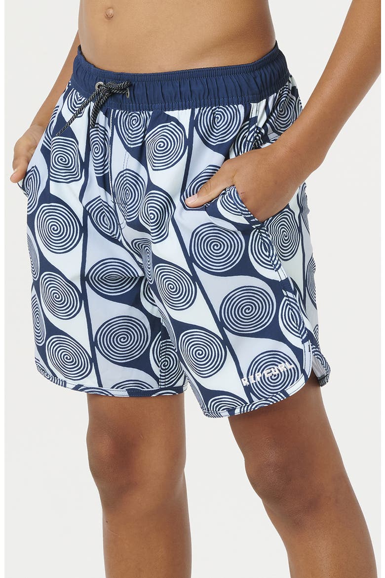 Kids' Primary Volley Swim Trunks, Main, color, DARK NAVY