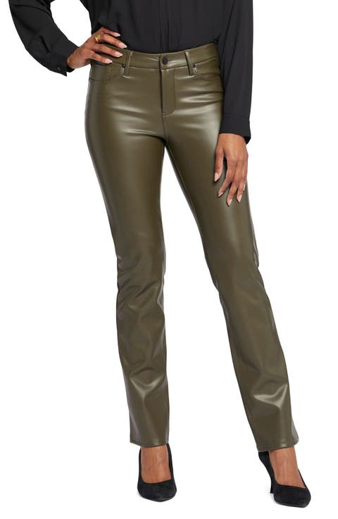 Marilyn Faux Leather Straight Leg Pants