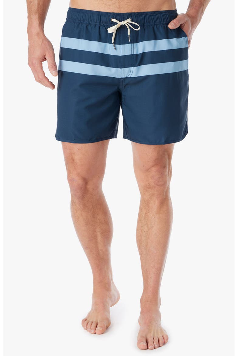 The Anchor Swim Trunks, Main, color, LIGHT BLUE STRIPE