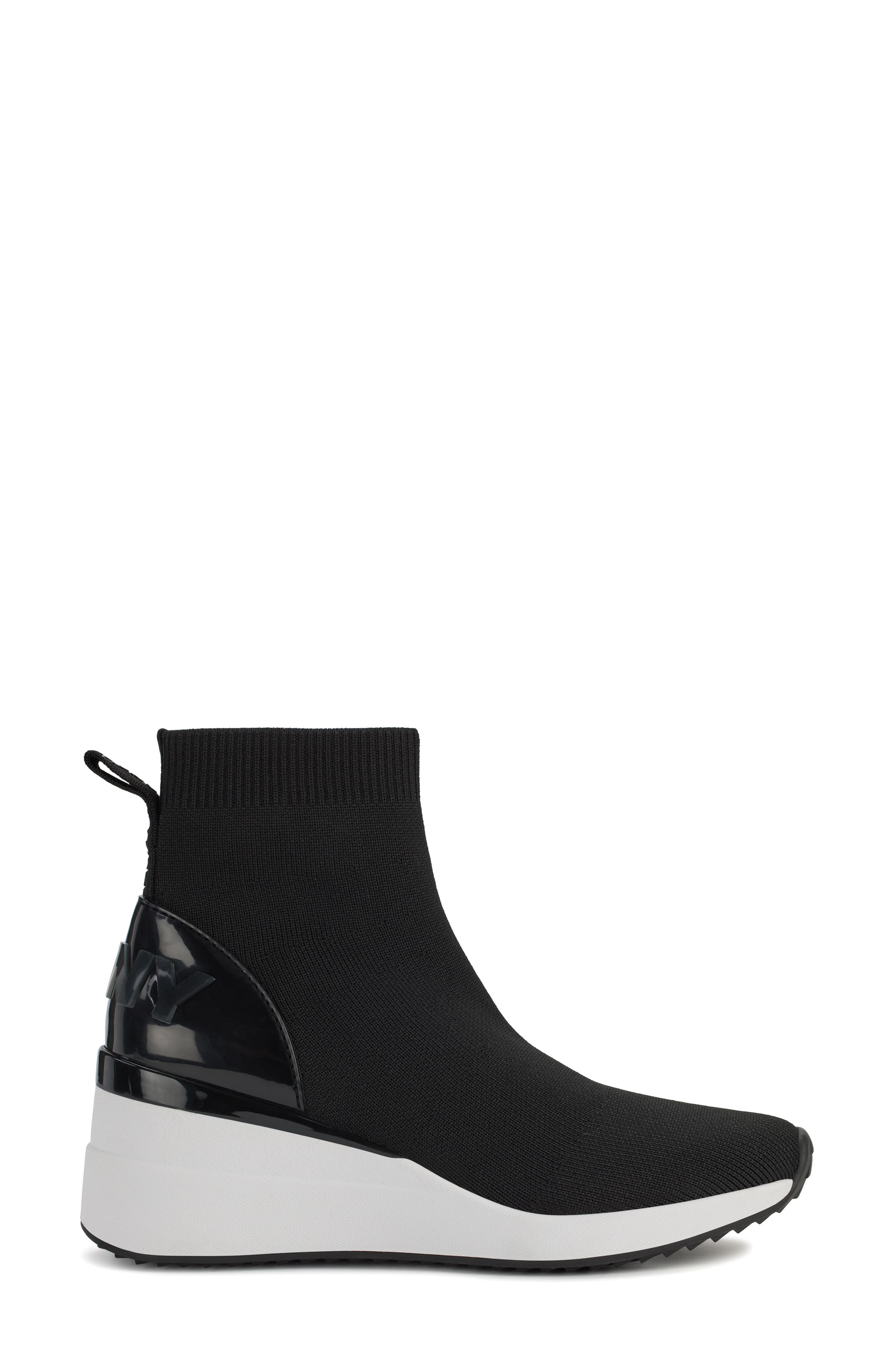 DKNY Permila Wedge Bootie, Alternate, color, Black - Black