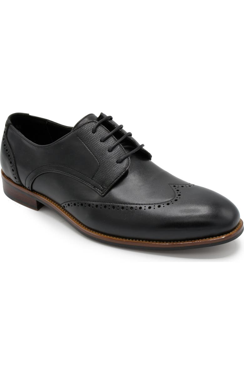 ASTON MARC Premier Lizard Embossed Wingtip Derby, Main, color,