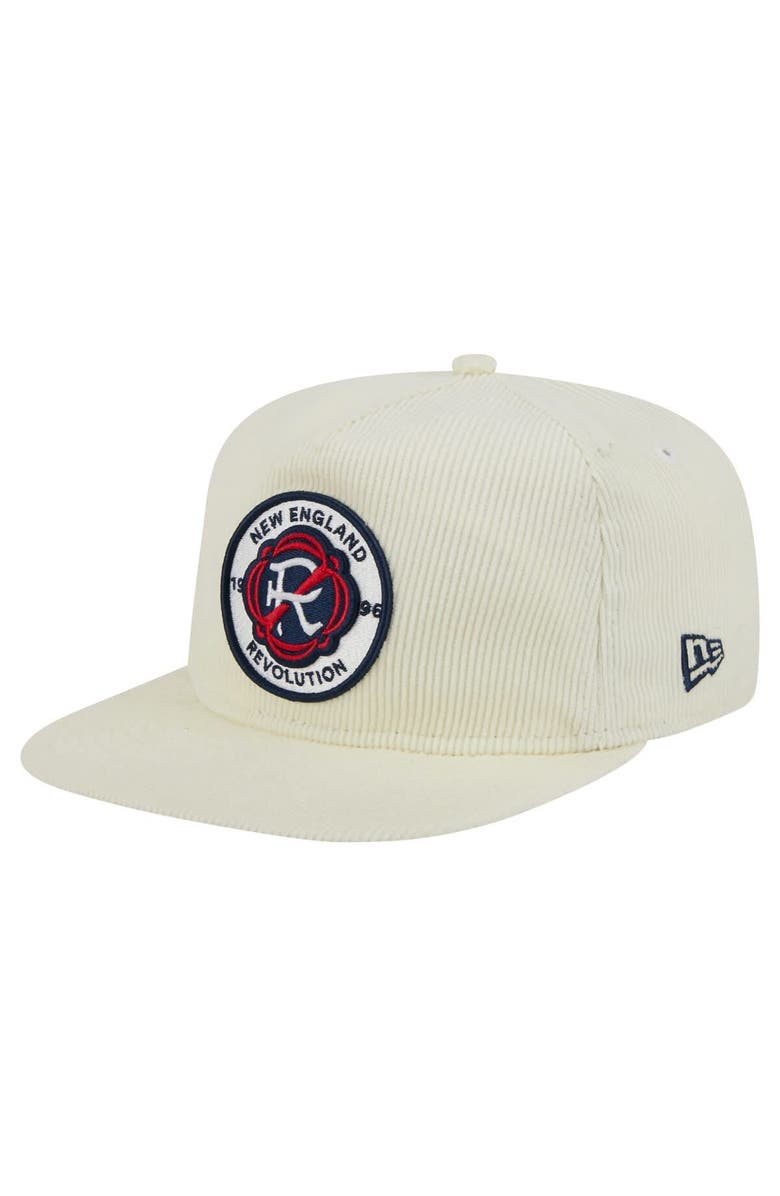 New Era Men's New Era Cream New England Revolution 2025 Kickoff Snapback Golfer Hat, Main, color, Cream