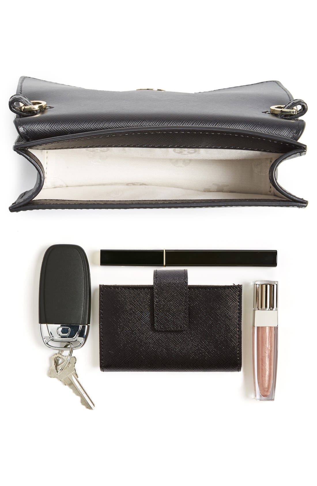 Tory Burch 'Robinson - Mini' Perforated Crossbody Bag, Alternate, color, 