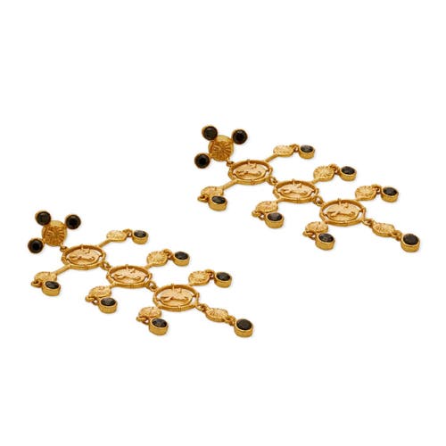 Dhwani Bhansal Inka Chandeliers In Gold Plated