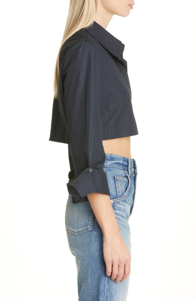 TWP The Ty Me Up Crop Shirt, Alternate, color, 