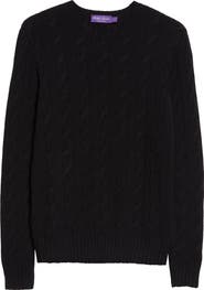 Ralph Lauren Purple Label Cable Knit Cashmere Sweater