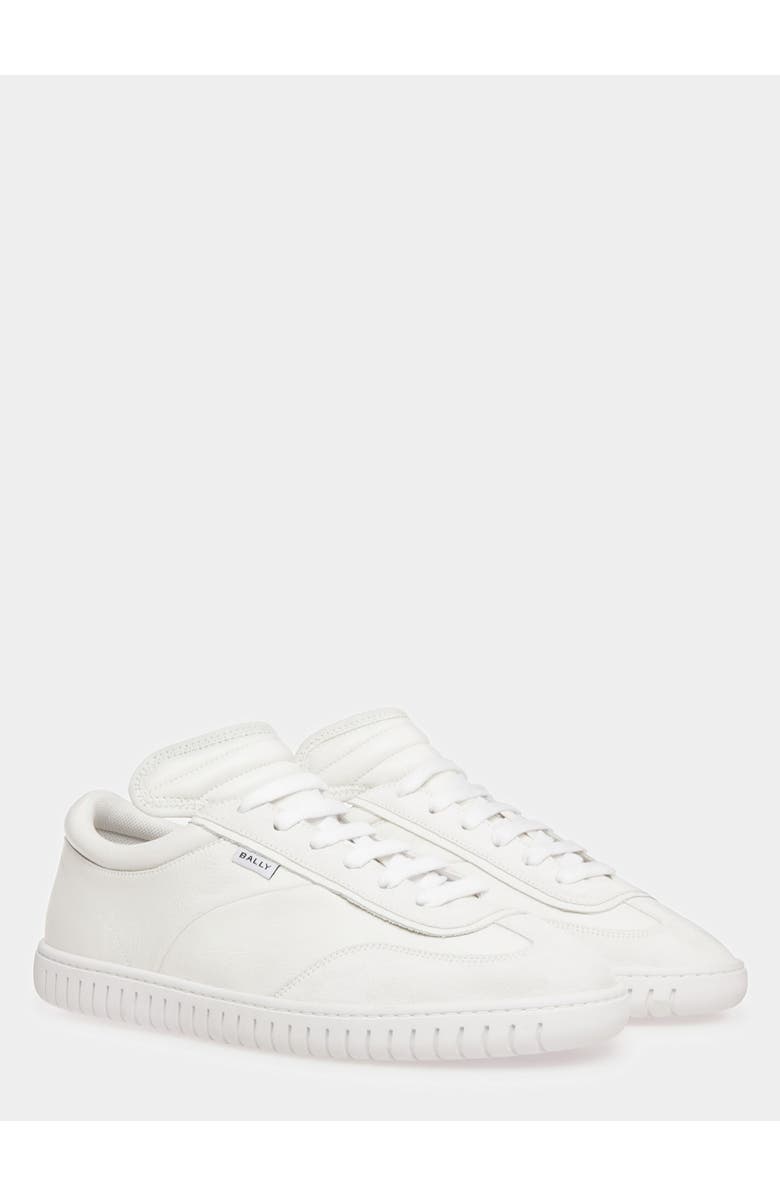 Bally Player Sneakers In Calf Leather, Alternate, color, White