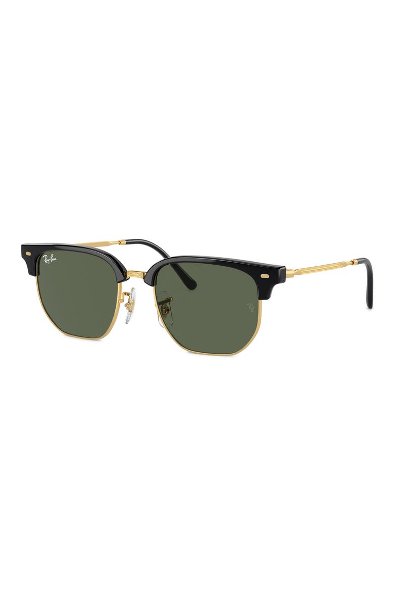 Kids' New Clubmaster Junior 47mm Irregular Sunglasses, Alternate, color, BLACK