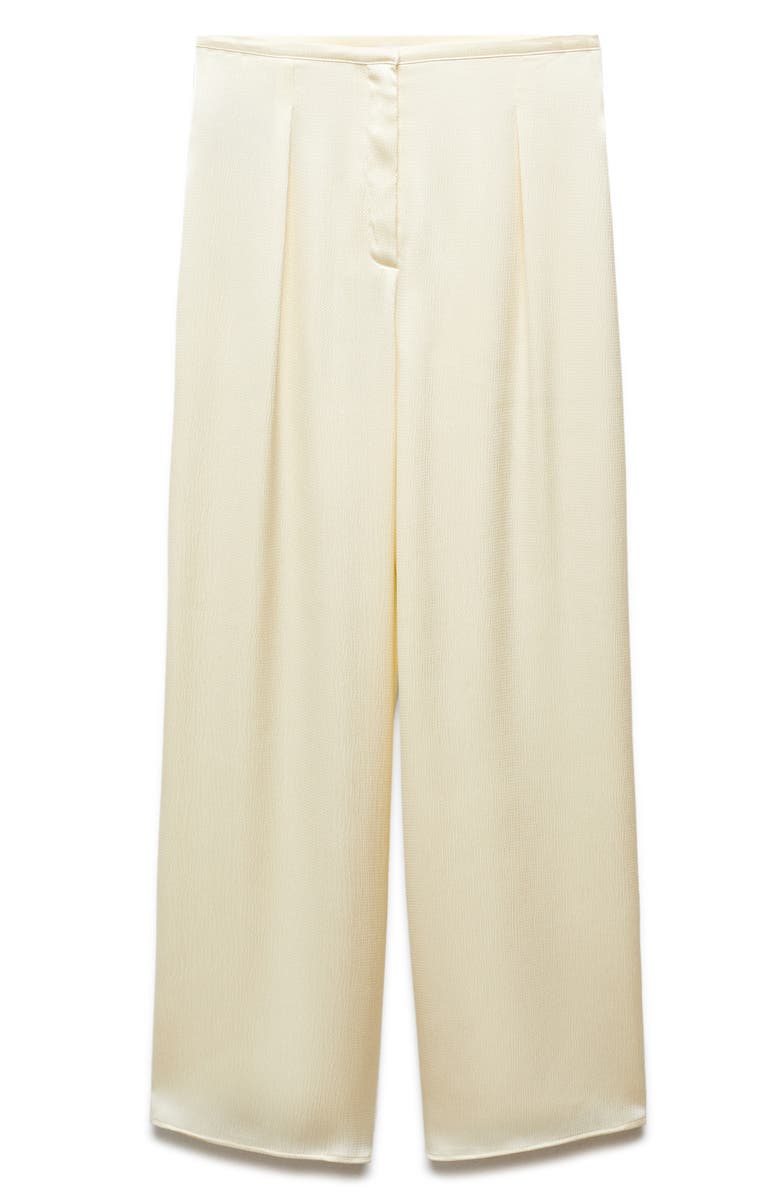 MANGO Flowy Wide Leg Satin Pants, Alternate, color, 