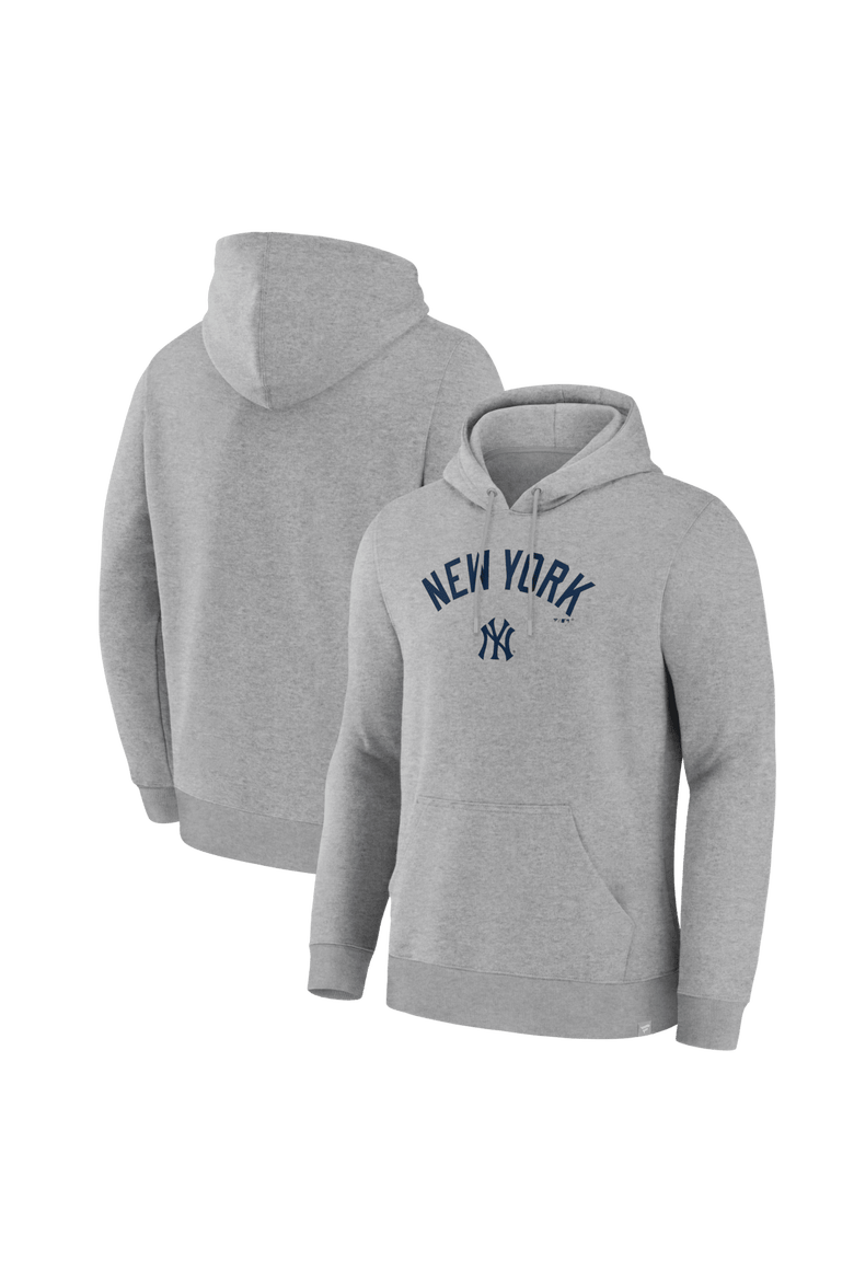 Men's Fanatics Heather Gray New York Yankees Lock-Up Legacy Hoodie, Main, color, Heather Gray