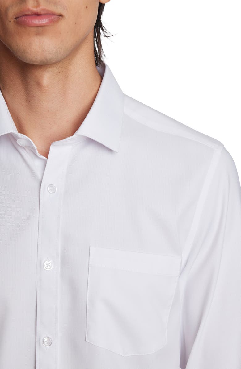 PAISLEY & GRAY Samuel Solid Stretch Cotton Dress Shirt, Alternate, color, All White