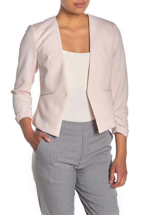 Pique Cropped Blazer (Petite)