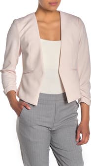 Amanda & Chelsea Pique Cropped Blazer