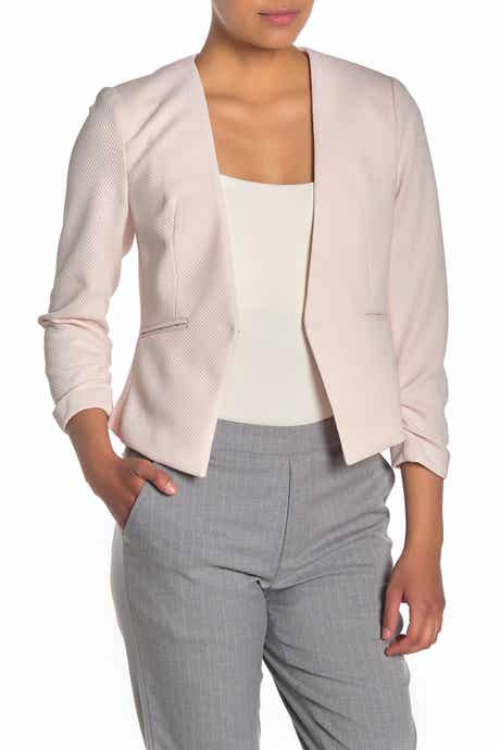 Pique Cropped Blazer