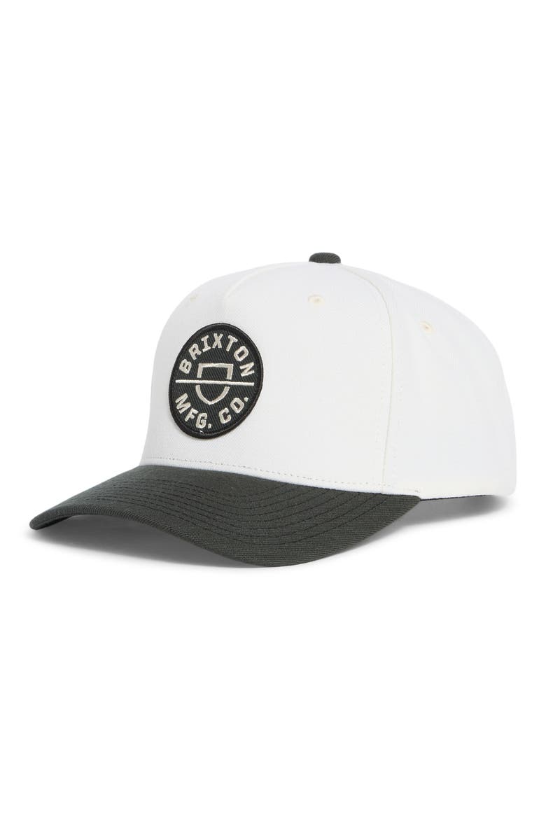 Crest x MP Snapback Baseball Cap, Main, color, BLACK/ OFF WHITE