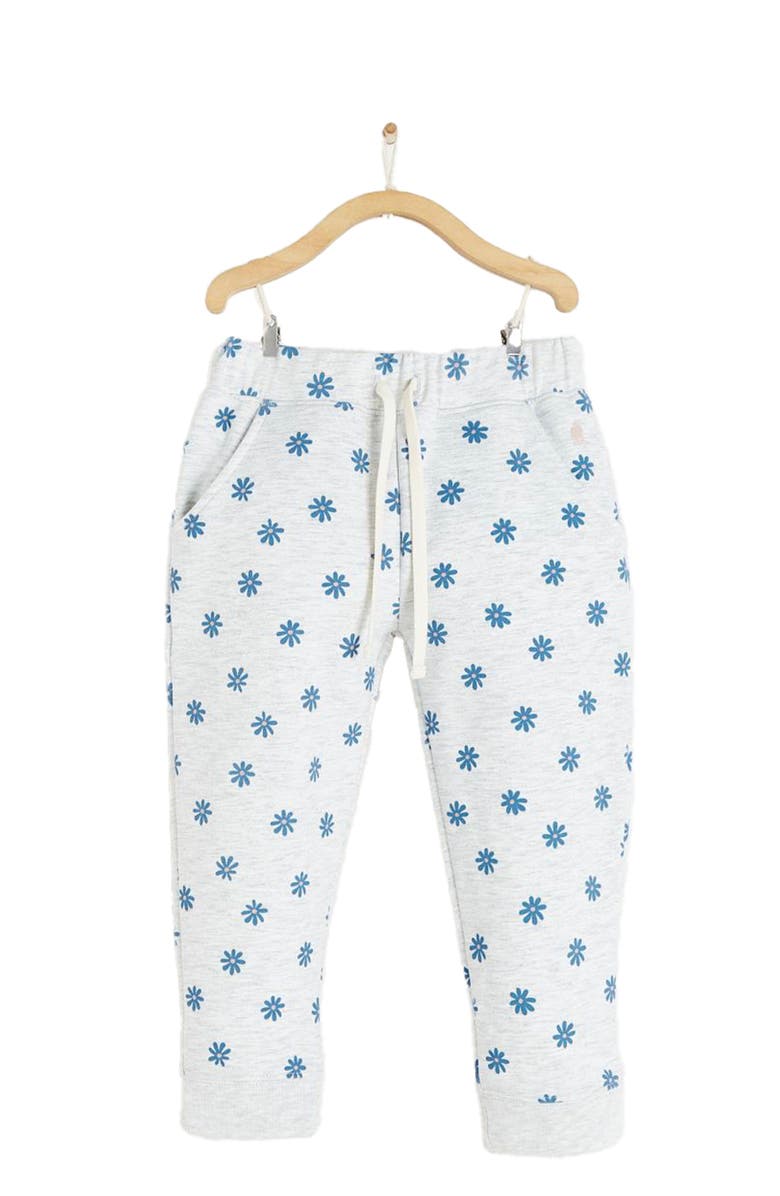 Babycottons Premium Cotton Daisy Print Jogger For Infant, Main, color, Multicolor