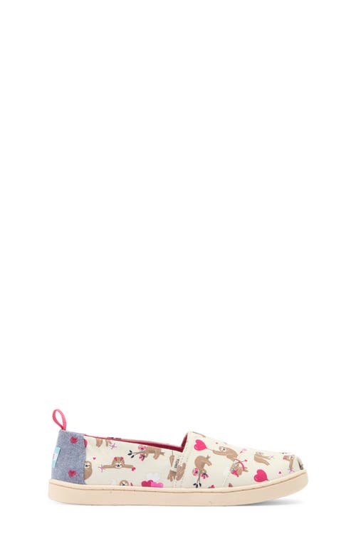 Toms Kids' Classic Alpargata Slip-on In Valentines Day Sloths